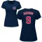 Women's Benito Santiago Name & Number T-Shirt - Navy