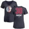 Women's Bernie Parent Name and Number Banner Wave V-Neck T-Shirt - Navy