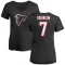 Women's Bijan Robinson Name & Number Slim Fit T-Shirt - Black