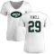 Women's Bilal Powell Name & Number Slim Fit T-Shirt - White