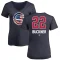 Women's Bill Buckner Name and Number Banner Wave V-Neck T-Shirt - Navy