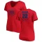 Women's Bill Buckner RBI Slim Fit V-Neck T-Shirt - Red