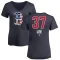 Women's Bill Lee Name and Number Banner Wave V-Neck T-Shirt - Navy