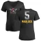 Women's Bill Madlock Midnight Mascot V-Neck T-Shirt - Black