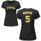 Women's Bill Madlock Name & Number T-Shirt - Black