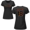 Women's Bill Madlock Name & Number T-Shirt - Black