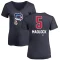 Women's Bill Madlock Name and Number Banner Wave V-Neck T-Shirt - Navy