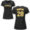 Women's Bill Robinson Name & Number T-Shirt - Black