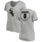 Women's Billy Hamilton RBI Slim Fit V-Neck T-Shirt - Heathered Gray