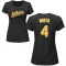 Women's Billy North Name & Number T-Shirt - Black