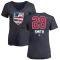 Women's Billy Smith Name and Number Banner Wave V-Neck T-Shirt - Navy