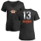 Women's Billy Wagner Midnight Mascot V-Neck T-Shirt - Black