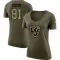 Women's Binjimen Victor Legend Salute to Service Scoop Neck T-Shirt - Olive