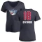 Women's Bismack Biyombo Name and Number Banner Wave V-Neck T-Shirt - Navy