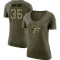 Women's B.J. Baylor Legend Salute to Service Scoop Neck T-Shirt - Olive