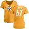 Women's B.J. Finney Name & Number Slim Fit T-Shirt - Gold