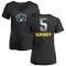 Women's Bj Surhoff Midnight Mascot V-Neck T-Shirt - Black