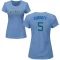 Women's Bj Surhoff Name & Number T-Shirt - Light Blue