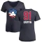 Women's Blake Griffin Name and Number Banner Wave V-Neck T-Shirt - Navy