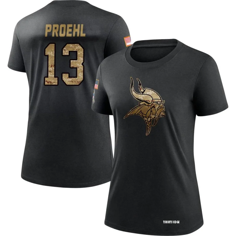 Women's Blake Proehl 2020 Salute To Service Performance T-Shirt - Black -  Tshirtsedge