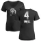 Women's Blake Snell Midnight Mascot V-Neck T-Shirt - Black