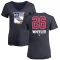 Women's Blake Wheeler Name and Number Banner Wave V-Neck T-Shirt - Navy