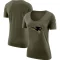 Women's Blank Legend Salute to Service Scoop Neck T-Shirt - Olive