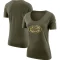 Women's Blank Legend Salute to Service Scoop Neck T-Shirt - Olive