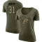 Women's Bless Austin Legend Salute to Service Scoop Neck T-Shirt - Olive