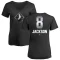 Women's Bo Jackson Midnight Mascot V-Neck T-Shirt - Black