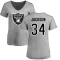 Women's Bo Jackson Name & Number Slim Fit T-Shirt - Ash