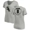 Women's Bo Jackson RBI Slim Fit V-Neck T-Shirt - Heathered Gray