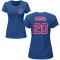 Women's Bob Dernier Name & Number T-Shirt - Royal