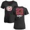 Women's Bob Gainey Name and Number Banner Wave V-Neck T-Shirt - Black