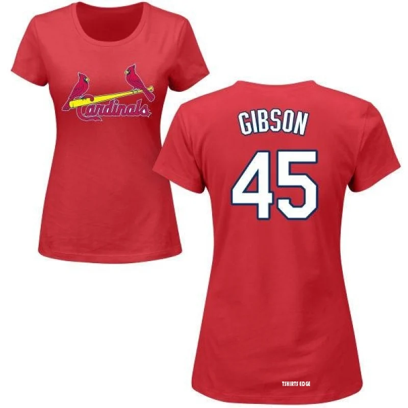 Bob Gibson Name & Number T-Shirt - Navy - Tshirtsedge