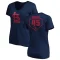 Women's Bob Gibson RBI Slim Fit V-Neck T-Shirt - Navy