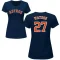 Women's Bob Watson Name & Number T-Shirt - Navy