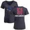 Women's Boban Marjanovic Name and Number Banner Wave V-Neck T-Shirt - Navy