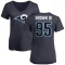 Women's Bobby Brown III Name & Number Slim Fit T-Shirt - Navy