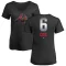 Women's Bobby Cox Midnight Mascot V-Neck T-Shirt - Black