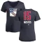 Women's Boo Nieves Name and Number Banner Wave V-Neck T-Shirt - Navy