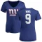 Women's Brad Wing Name & Number Slim Fit T-Shirt - Royal