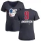 Women's Brady Anderson Name and Number Banner Wave V-Neck T-Shirt - Navy