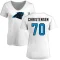 Women's Brady Christensen Name & Number Slim Fit T-Shirt - White