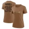 Women's Brady Russell Legend 2023 Salute To Service Performance T-Shirt - Brown