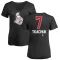 Women's Brady Tkachuk Name and Number Banner Wave V-Neck T-Shirt - Black