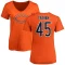 Women's Bralen Trahan Name & Number Slim Fit T-Shirt - Orange