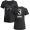 Women's Brandin Cooks Midnight Mascot T-Shirt - Black