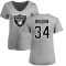 Women's Brandon Bolden Name & Number Slim Fit T-Shirt - Ash