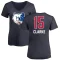 Women's Brandon Clarke Name and Number Banner Wave V-Neck T-Shirt - Navy